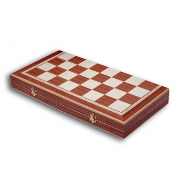 FANTASY (pieces painted stone, intarsia, , insert tray, wooden chess case)
